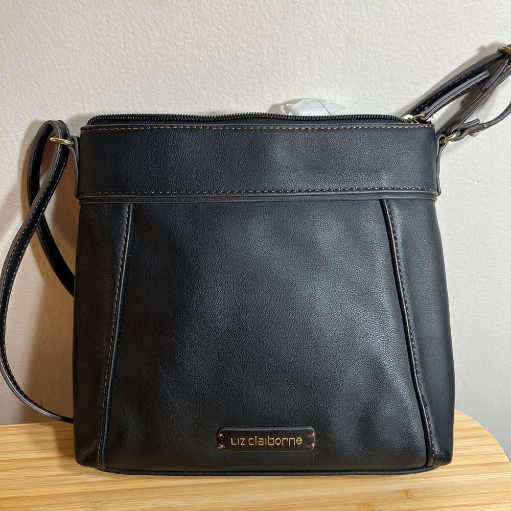 Liz Claiborne Black Leather Bag